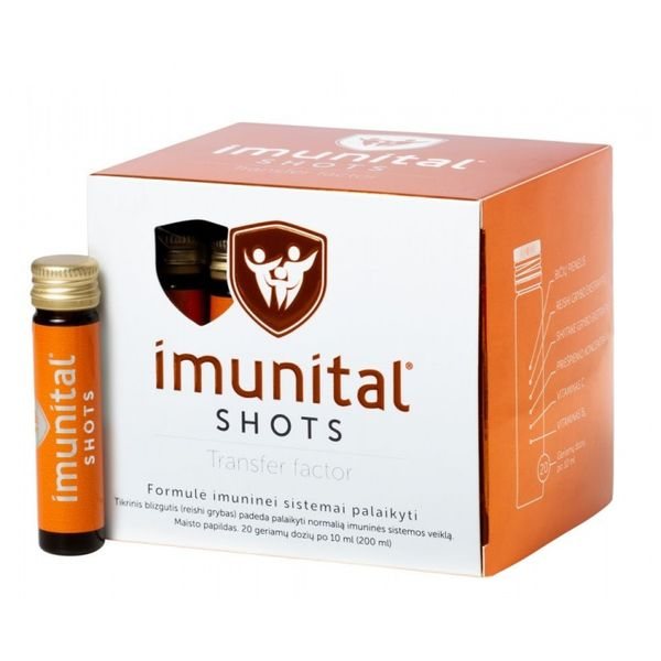 IMUNITAL maisto papildas SHOTS, x 10 ml, 20 vnt