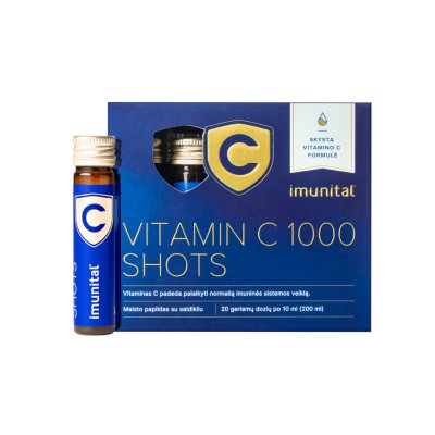 IMUNITAL Vitamin C 1000 SHOTS geriamosios dozės N20