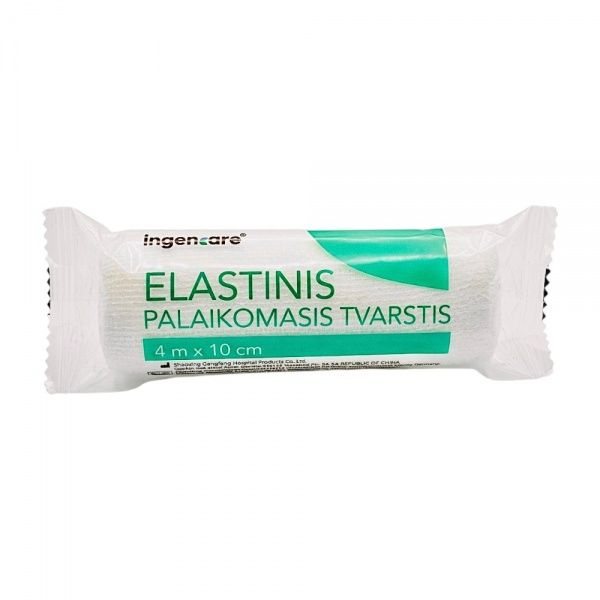 INGENCARE elastinis palaikomasis tvarstis, x 10 cm, 1 vnt., 4 m