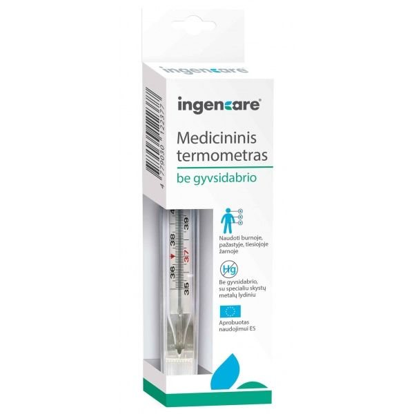 INGENCARE termometras be gyvsidabrio, 1 vnt