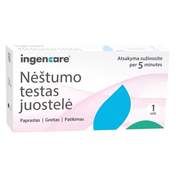 INGENCARE testas nėštumui nustatyti, juostelė, 1 vnt