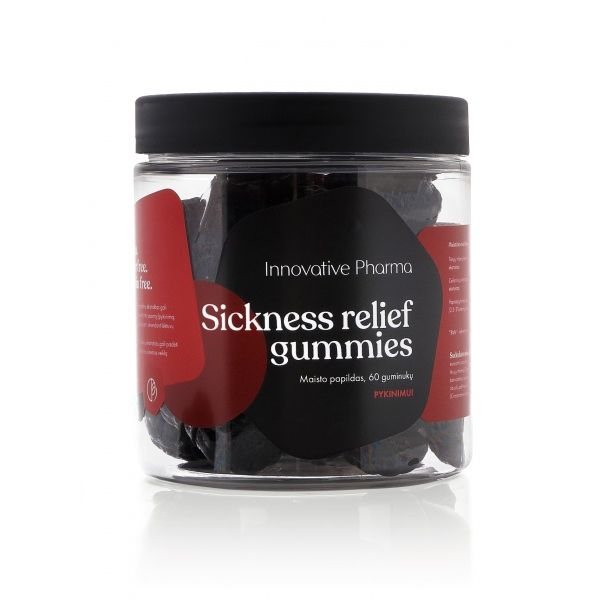 INNOVATIVE PHARMA maisto papildas SICKNESS RELIEF GUMMIES, 60 guminukų