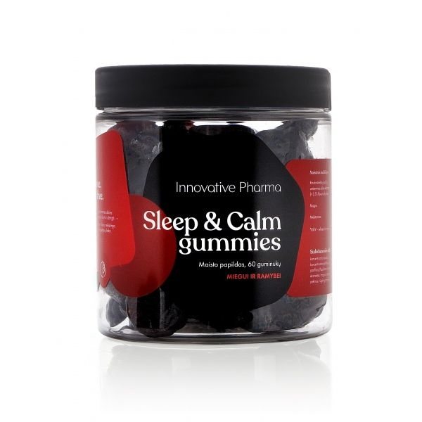 INNOVATIVE PHARMA maisto papildas SLEEP & CALM GUMMIES, 60 guminukų