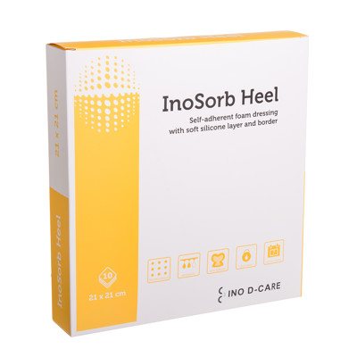 INOSORB HEEL, x 21 cm, lipnus tvarstis su silikonu, N10, 21 cm