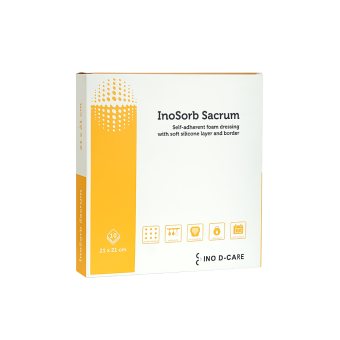 INOSORB silikoninis tvarstis SACRUM, 10 vnt., 21 x 21 cm