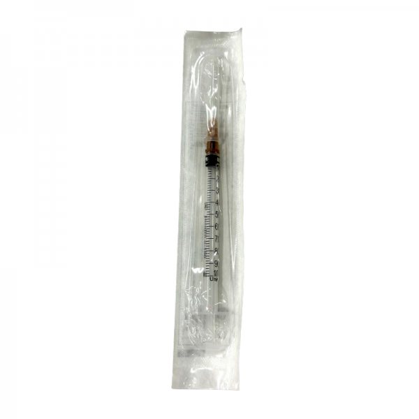 Insulininis švirkštas su adata, 100 vnt., 1 ml