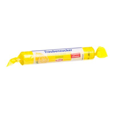 INTACT TRAUBENZUCKER, citrinų skonio tabletės, 40 g