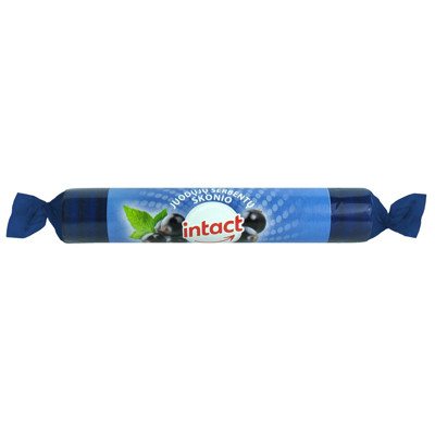 INTACT TRAUBENZUCKER, juodųjų serbentų skonio tabletės, 40 g