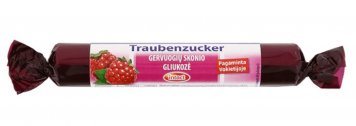 INTACT-Traubenzucker Rollen gervuogių skonio tabletės, 40 g