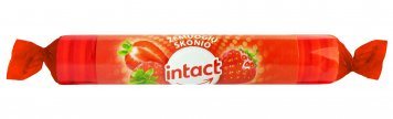 INTACT-Traubenzucker Rollen žemuogių skonio tabletės, 40 g