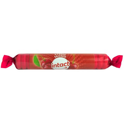 INTACT TRAUBENZUCKER, vyšnių skonio tabletės, 40 g