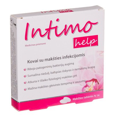INTIMOHELP, 14 makšties tablečių