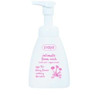 Intymios higienos putos su saulutčių žiedais (su dozatoriumi) ., 250 ml