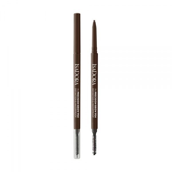ISADORA antakių pieštukas THE PRECISION BROW PEN, 02 Dark Brown, 0.09 g