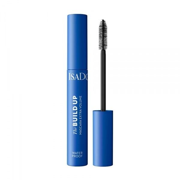 ISADORA blakstienų tušas THE BUILD UP MASCARA EXTRA VOLUME WATERPROOF BLACK, 10 ml