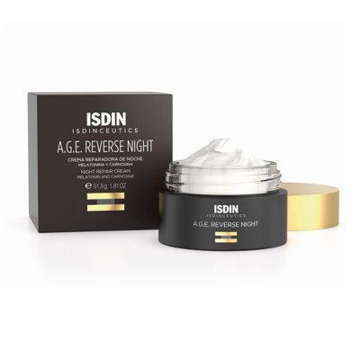 ISDIN A.G.E. REVERSE NIGHT, veido kontūrus koreguojantis naktinis kremas, 50 ml