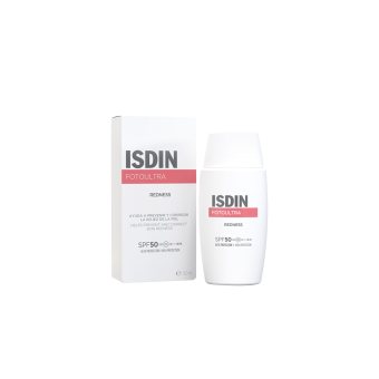 ISDIN apsauginė veido emulsija jautriai odai FOTOULTRA REDNESS, SPF 50, 50 ml