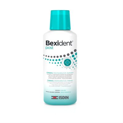 ISDIN BEXIDENT POST, burnos skalavimo skystis su 0,2 proc. chlorheksidinu, 250 ml
