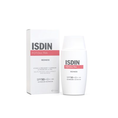 ISDIN, FOTOULTRA REDNESS SPF50, apsauginė veido emulsija, 50 ml