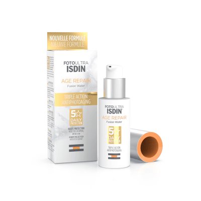 ISDIN fusion water SPF 50 apsauginė priešraukšlinė veido emulsija, 50 ml