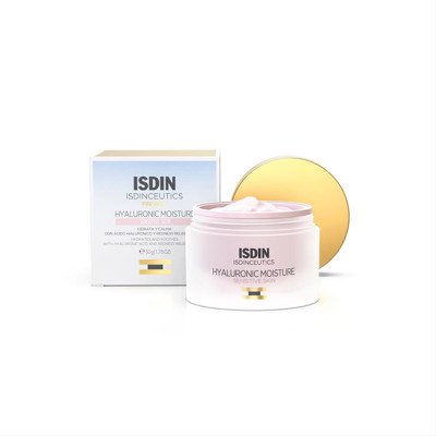 ISDIN ISDINCEUTICS HYALURONIC MOISTURE SENSITIVE SKIN, drėkinamasis veido kremas jautriai veido odai, 50 ml