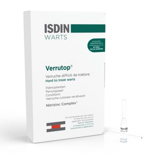ISDIN priemonė karpoms šalinti VERRUTOP, x 0,10 ml, 4 vnt
