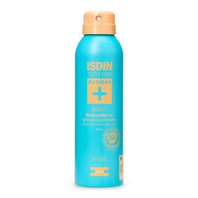 ISDIN purškiama dulksna riebiai, į aknę linkusiai kūno odai ACNIBEN BODY, 150 ml