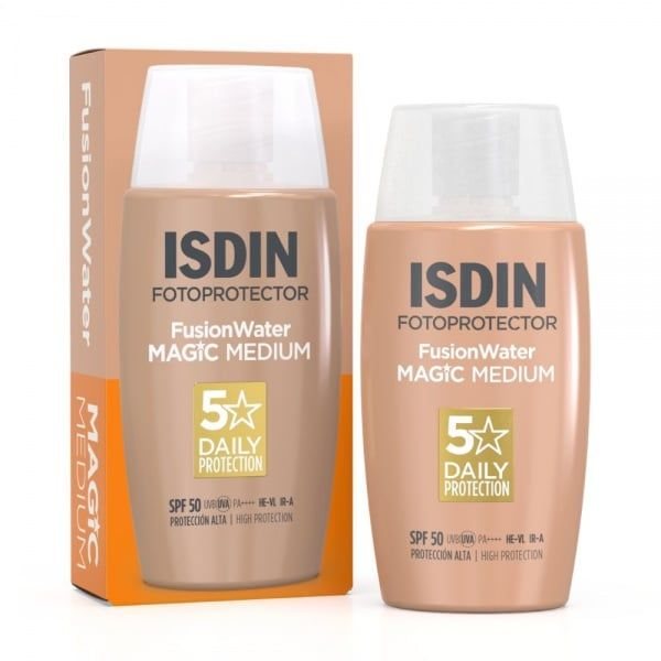ISDIN tonuojanti veido emulsija FOTOPROTECTOR FUSION WATER, medium, SPF50, 50 ml