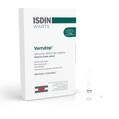 ISDIN VERRUTOP, priemonė nuo karpų, x N4, 0.1 ml