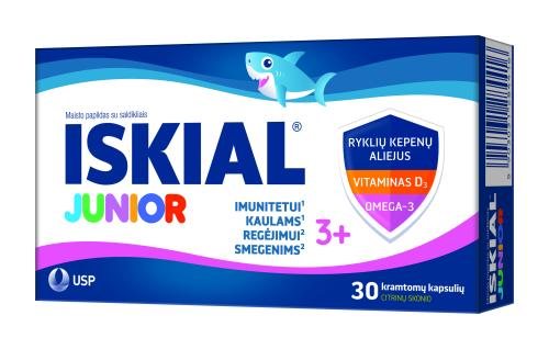ISKIAL JUNIOR kramtomosios kapsulės N30