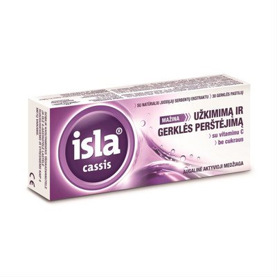 ISLA - CASSIS, 30 minkštųjų pastilių
