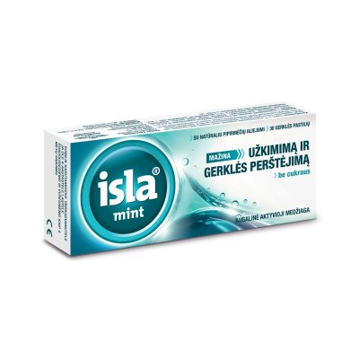 ISLA Mint pastilės gerklei N30