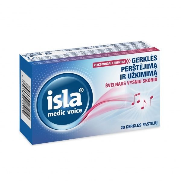 ISLA pastilės MEDIC VOICE, 20 vnt