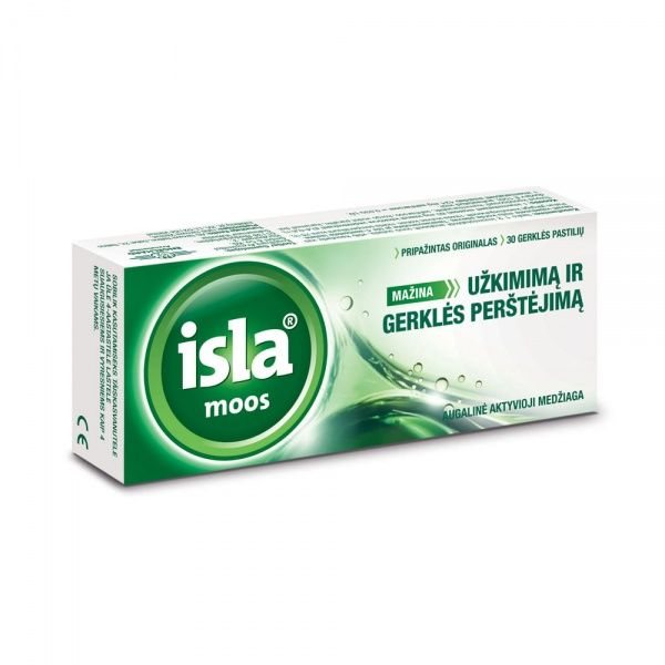 ISLA pastilės MOOS, 30 vnt