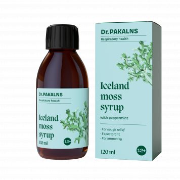 ISLANDINĖS kerpenos sirupas skystis, 120 ml