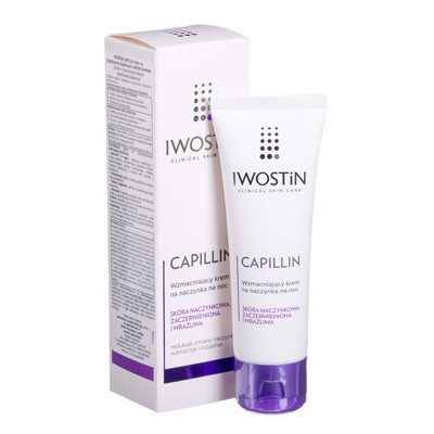 IWOSTIN CAPILLIN, naktinis kremas, odai su išsiplėtusiais kapiliarais, 40 ml