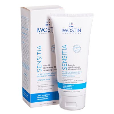 IWOSTIN SENSITIA, drėkinamoji emulsija, 200 ml