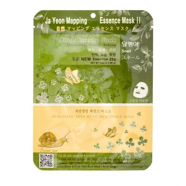 JA YEON MAPPING lakštinė veido kaukė SNAIL ESSENCE, 1 vnt