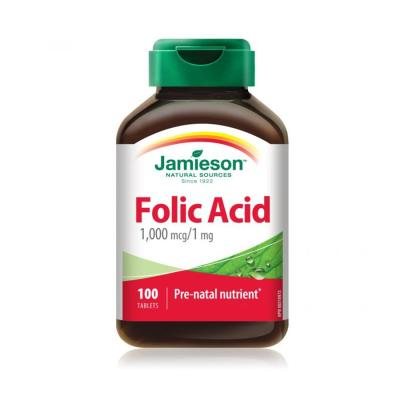 JAMIESON FOLIC ACID 1MG TBL N100 (JAMIESON LABORATORIES)