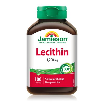 JAMIESON LECITINAS, 1200 mg, 100 minkštų kapsulių