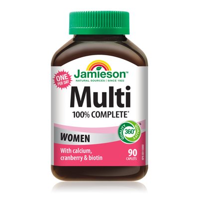 JAMIESON MULTI 100 Vitaminų ir mineralų kompleksas moterims, tabl., 90 vnt