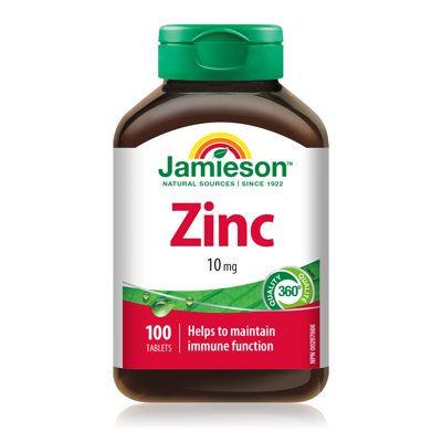 JAMIESON ZINC 10 mg, 100 tablečių