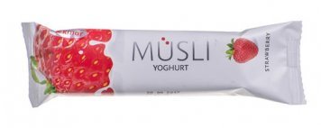 JAVAINIS Musli su braškėmis ir jogurtiniu glaistu, 30 g
