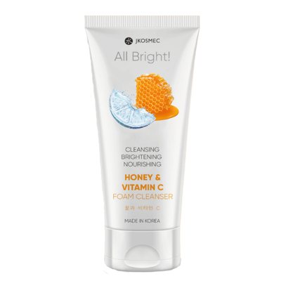 Jkosmec All Bright valomosios veido putos su medumi ir vitaminu C, 180 ml