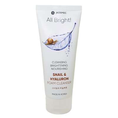 Jkosmec All Bright valomosios veido putos su sraigių sekretu ir hialurono rūgštimi, 180 ml