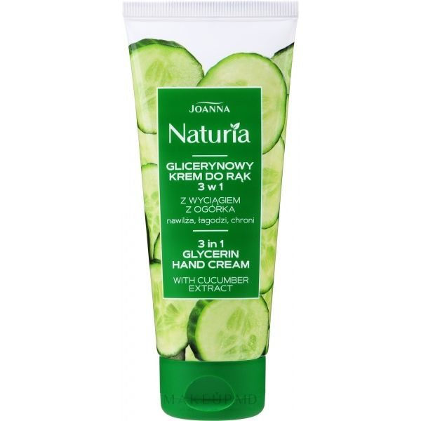 JOANNA rankų kremas su glicerinu ir agurkais NATURIA BODY, 100 g