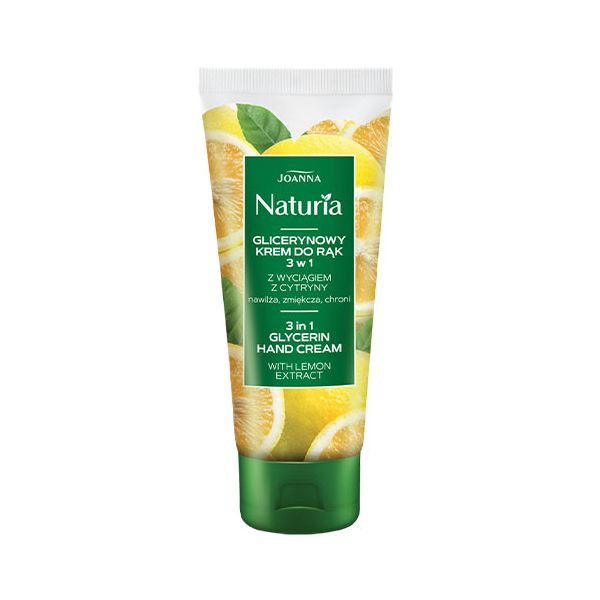 JOANNA rankų kremas su glicerinu ir citrina NATURIA BODY, 100 g