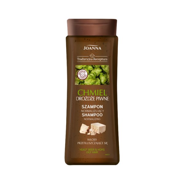 JOANNA šampūnas riebiems plaukams su apyniais TRADITIONAL RECIPES, 300 ml