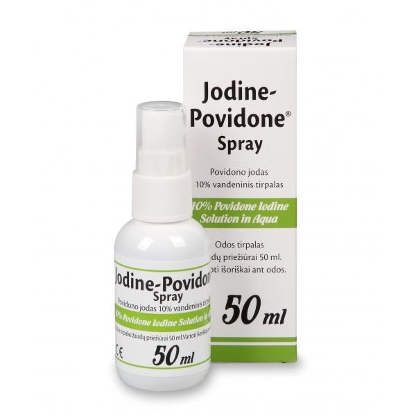 JODINE POVIDONE purškalas 10%, 50 ml