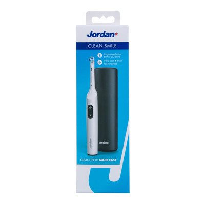 JORDAN CLEAN SMILE, elektrinis dantų šepetėlis, su dėklu, juodas